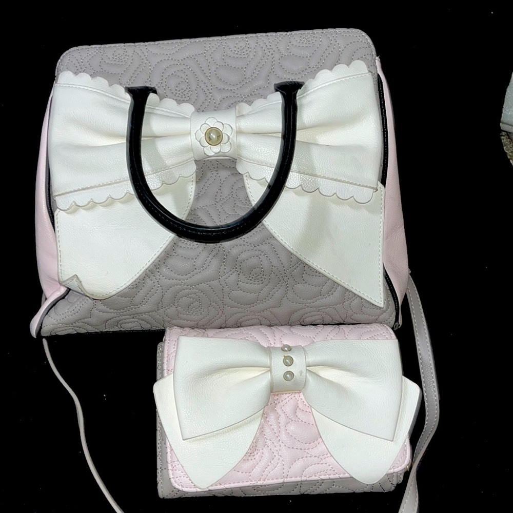 Betsey Johnson purse and wallet
